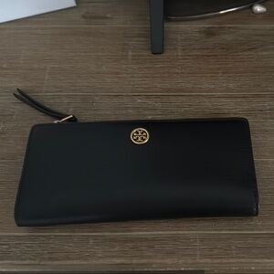 Tory Burch Black Leather Clutch